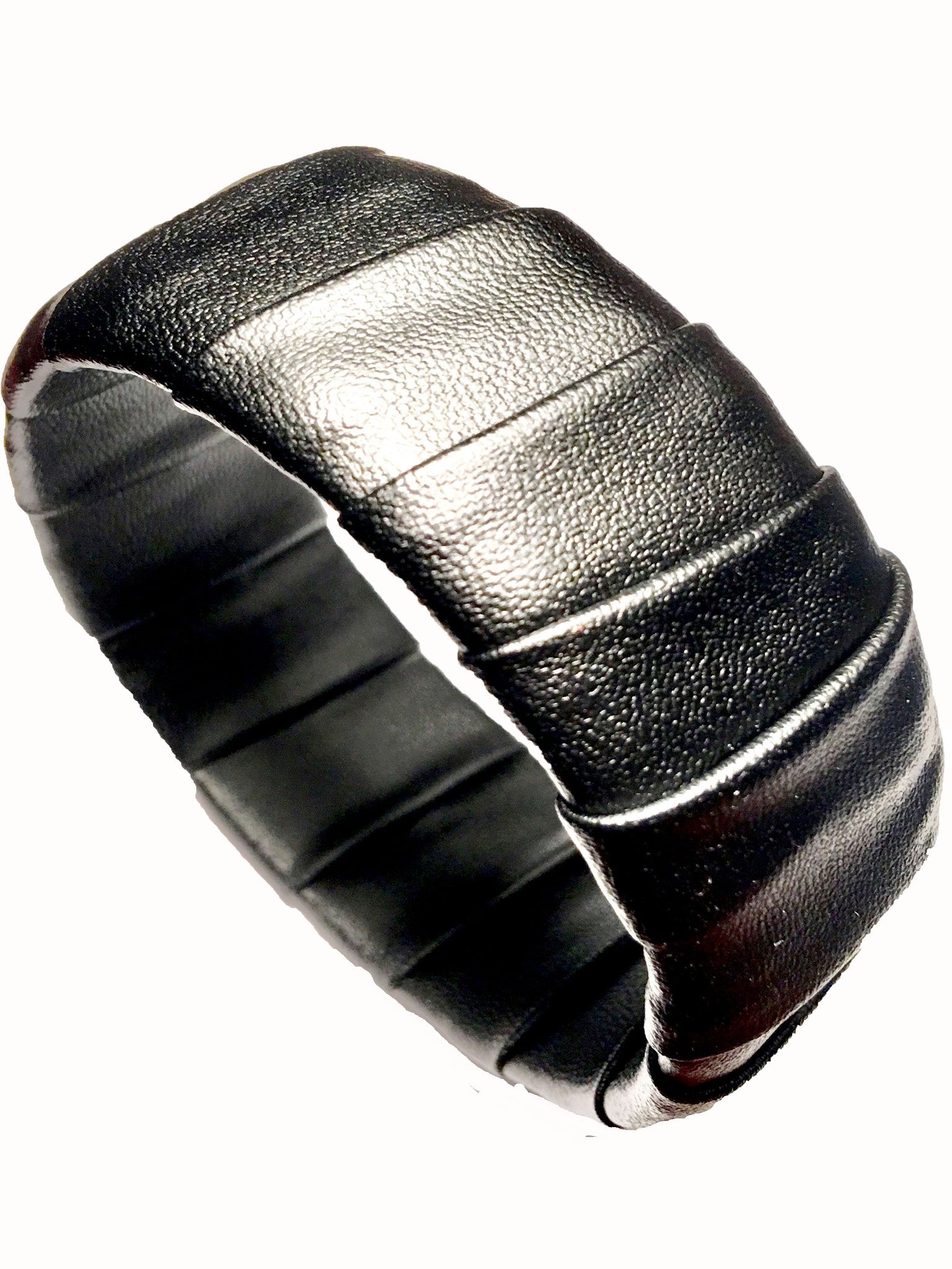 FabChunkyBlackMicro Bangle